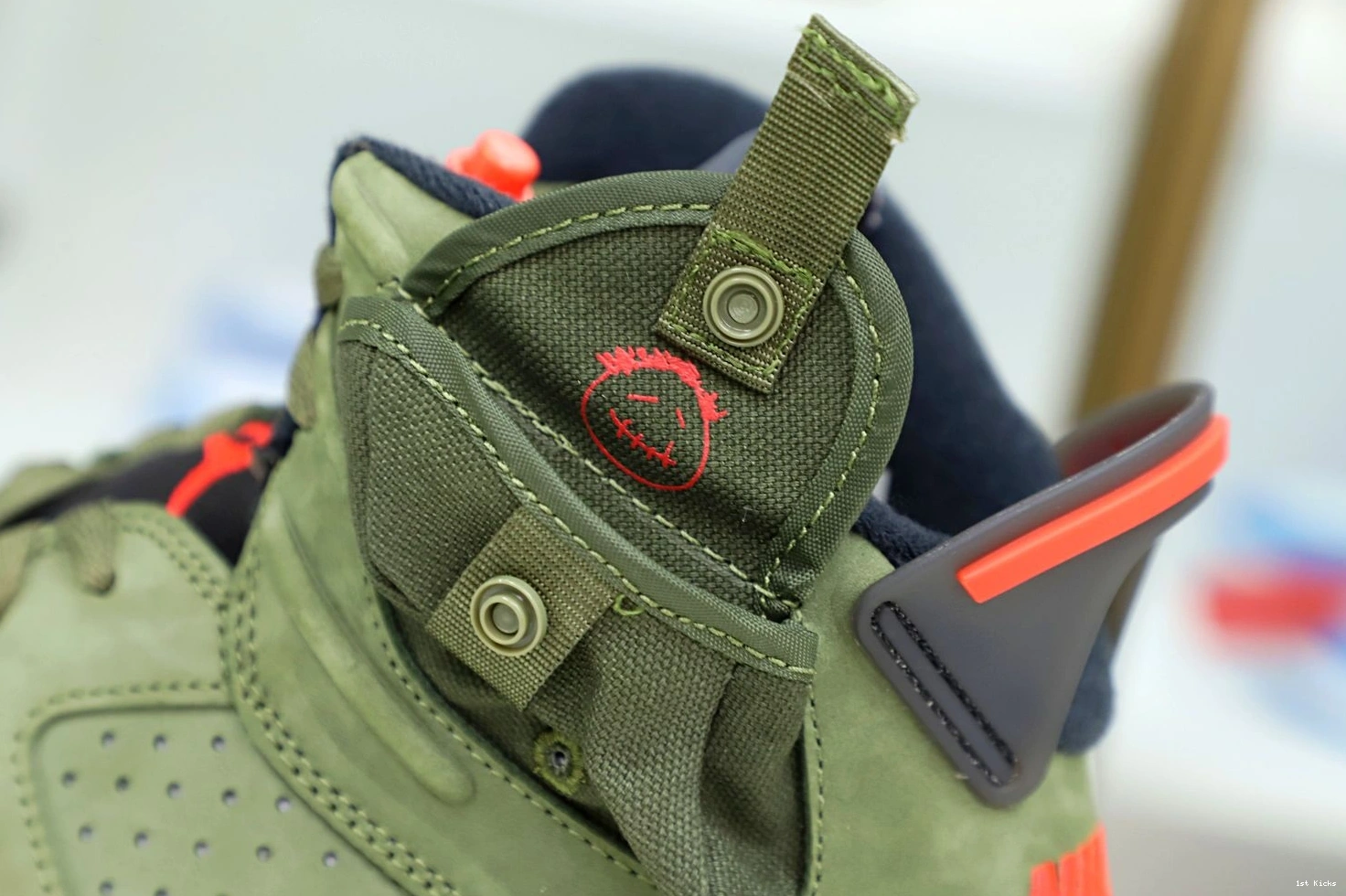 Affordable Kimikick SCOTT TRAVIS RETRO AIR X 6 'OLIVE' 1983 JORDAN 1225